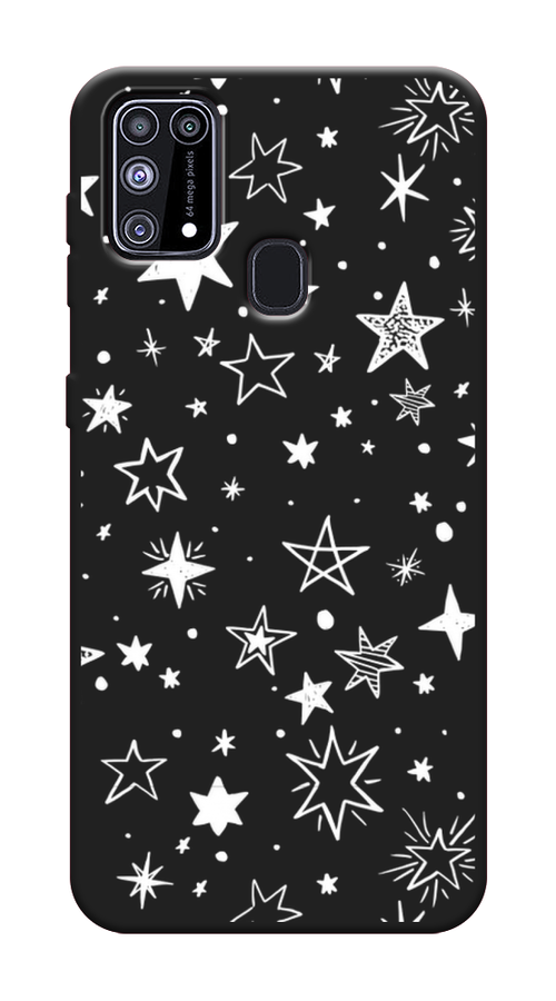 

Чехол Awog на Samsung Galaxy M31 / Самсунг M31 "Звездочки графика белая", Разноцветный, 2100752-1