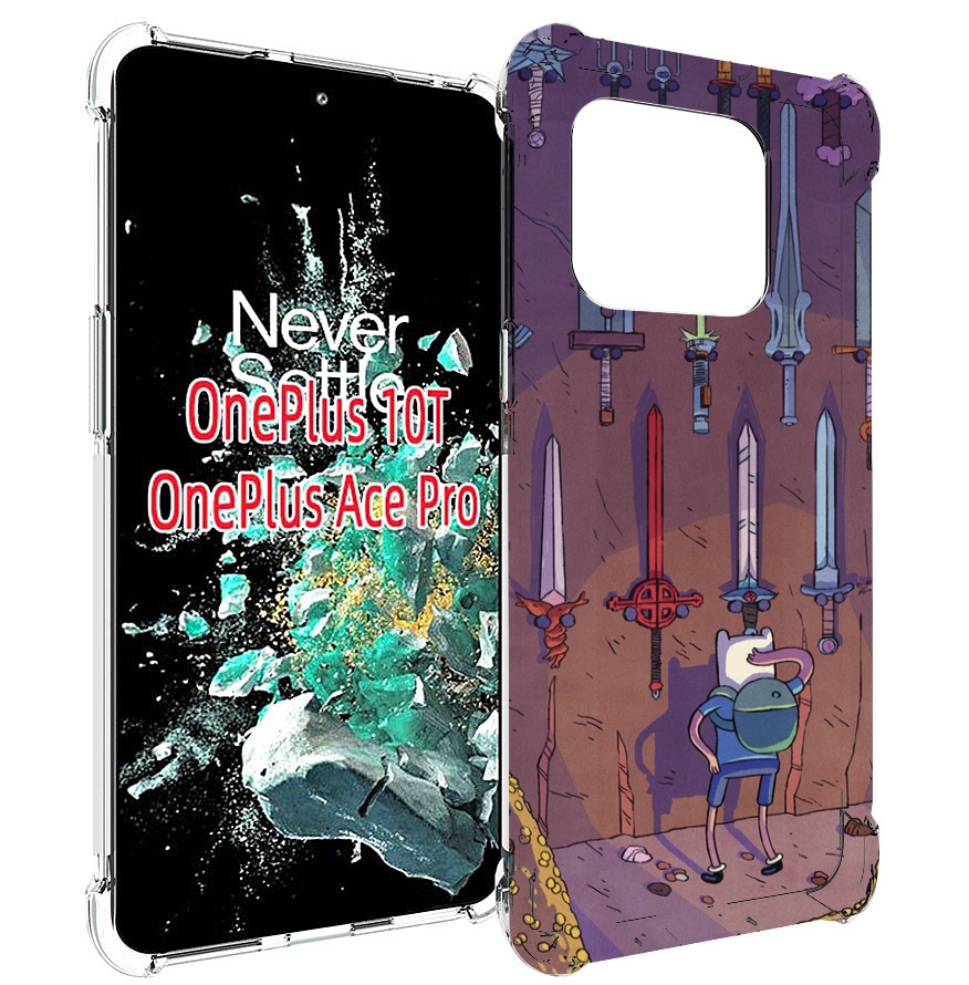 

Чехол MyPads фин ищет меч для OnePlus 10T, Прозрачный, Tocco