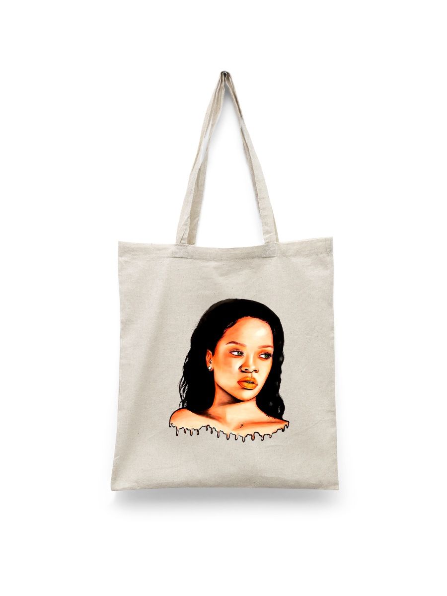 

Шоппер унисекс Каждому Своё Рианна/Rihanna/Певица MZRN3 белый, Рианна/Rihanna/Певица MZRN3