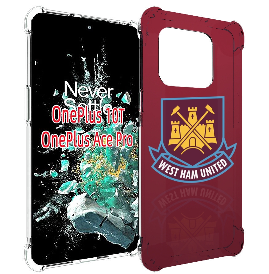 

Чехол MyPads фк вест хэм мужской для OnePlus 10T, Прозрачный, Tocco