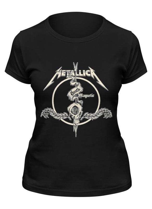 

Футболка женская Printio Metallica черная L, Черный, Metallica