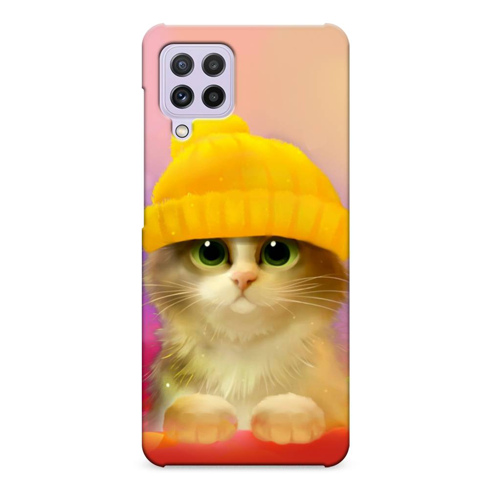 

Пластиковый чехол "Котенок в желтой шапке" на Samsung Galaxy A22
