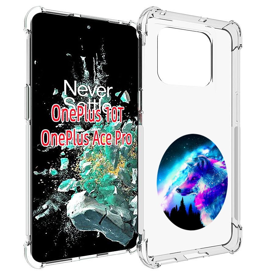 

Чехол MyPads голубой волк для OnePlus 10T, Прозрачный, Tocco