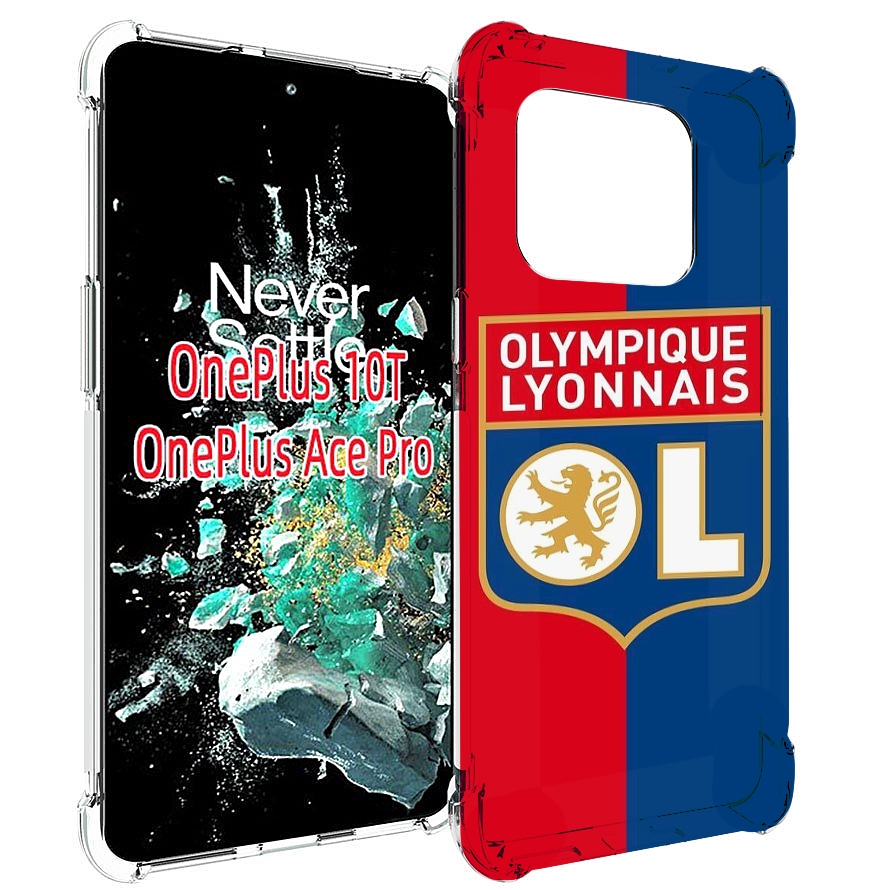 

Чехол MyPads фк лион эмблема для OnePlus 10T, Прозрачный, Tocco