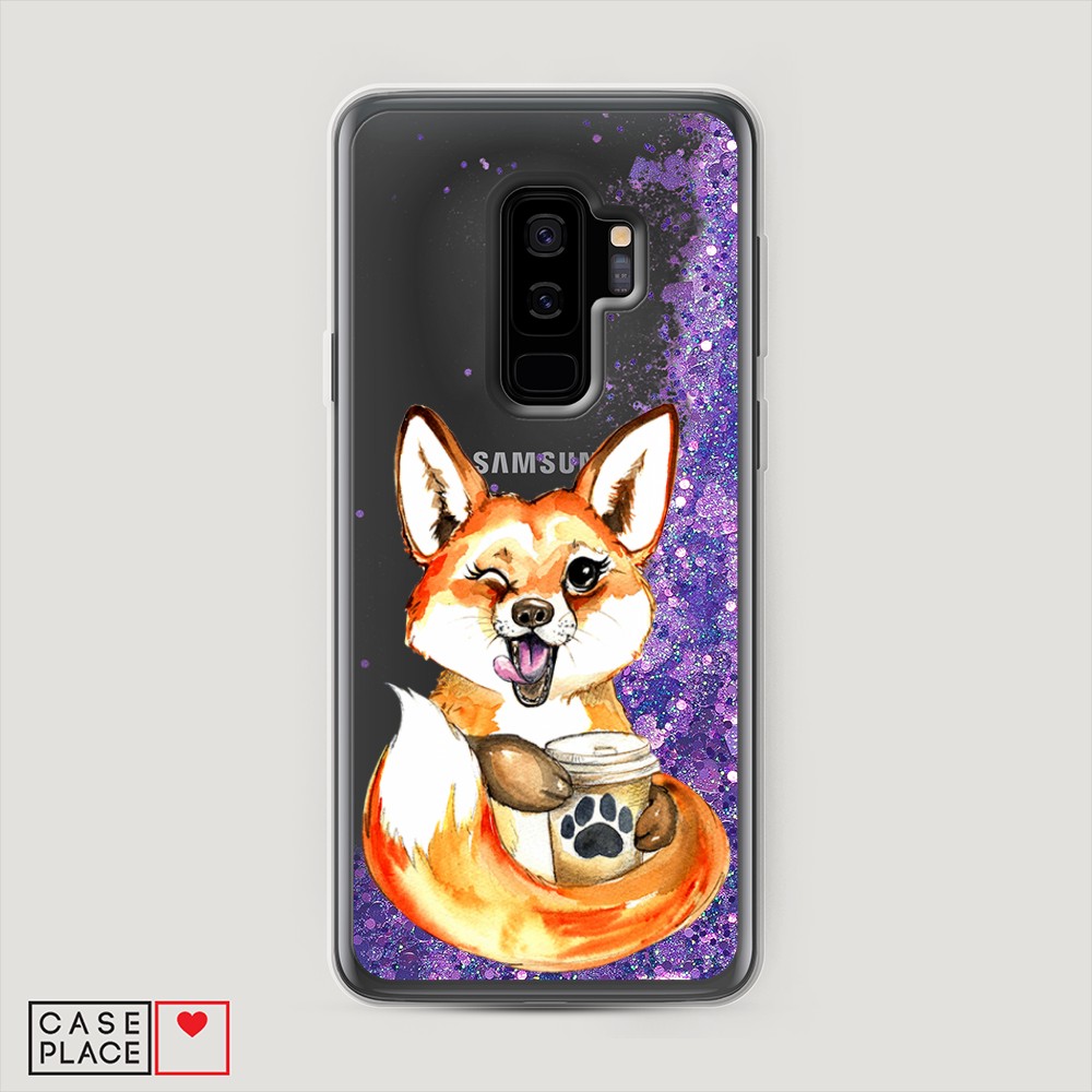 

Чехол Awog "Подмигивающая лиса с кофе" на Samsung Galaxy S9 Plus, 25892-1