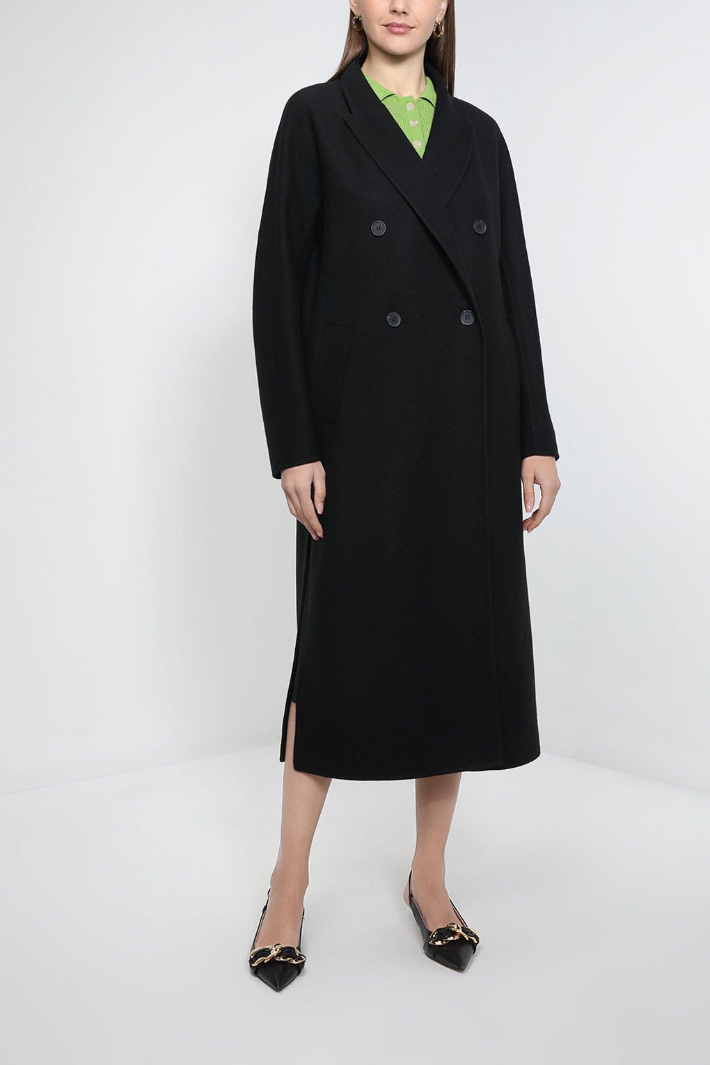 

Пальто женское SABRINA SCALA SS23016168-001 черное 42 RU, Черный, SS23016168-001