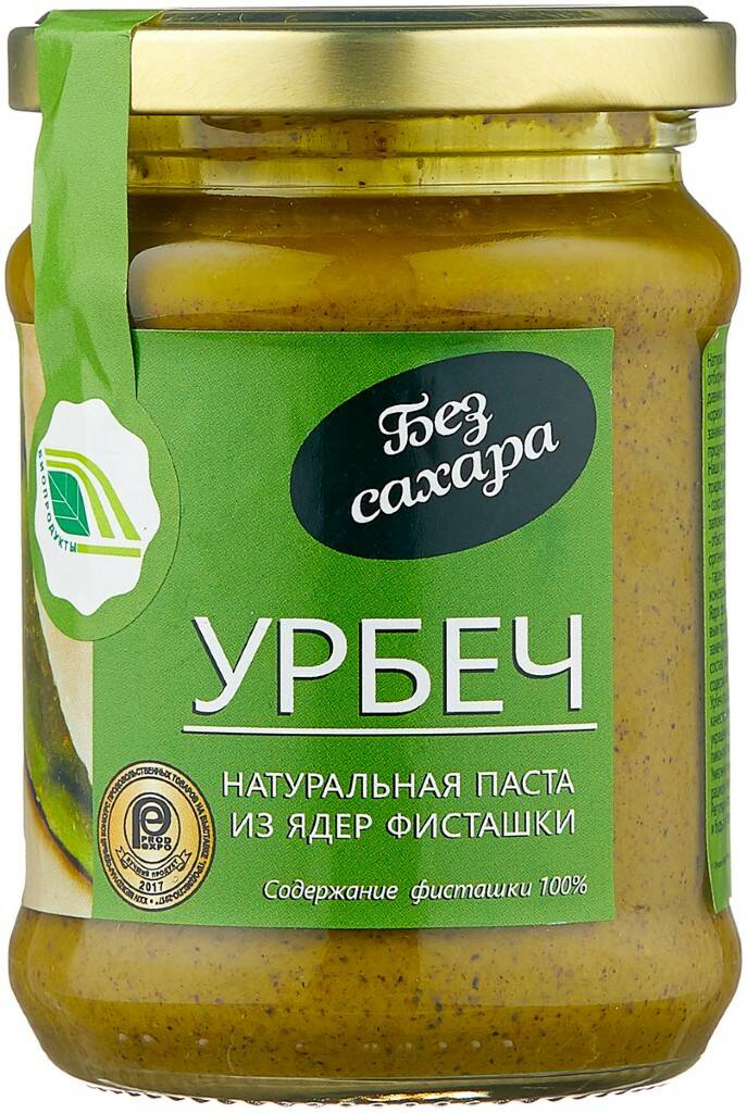 Фисташковая паста Урбеч Здоровая пища, 280 гр.