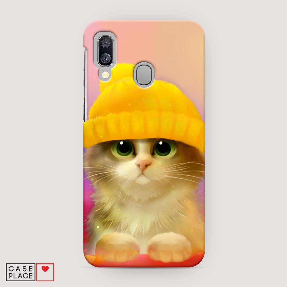 

Пластиковый чехол "Котенок в желтой шапке" на Samsung Galaxy A40