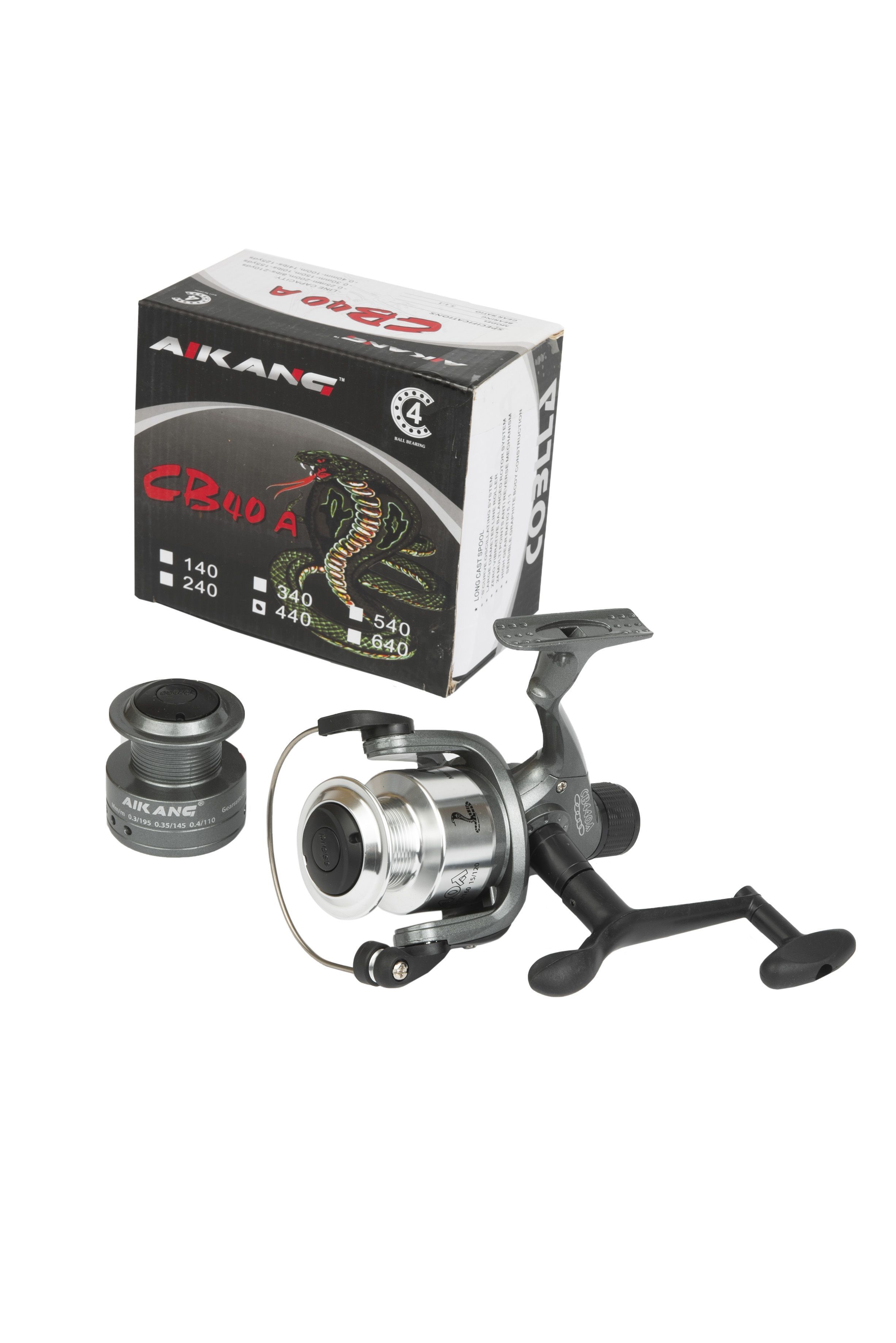 

Катушка Aikang Cobra CB40A металл 440, Серый, Cobra-CB40A