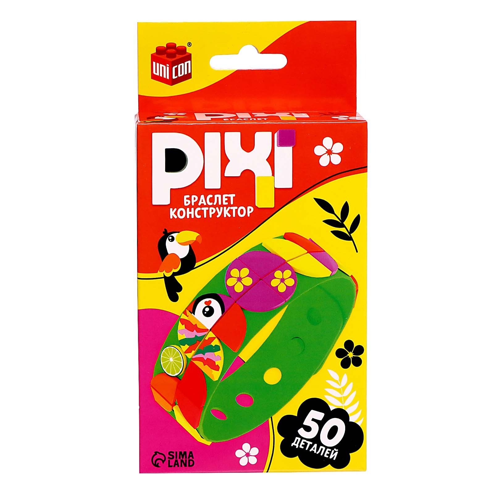 

Браслет-конструктор Unicon "Pixi. Тукан", 50 деталей