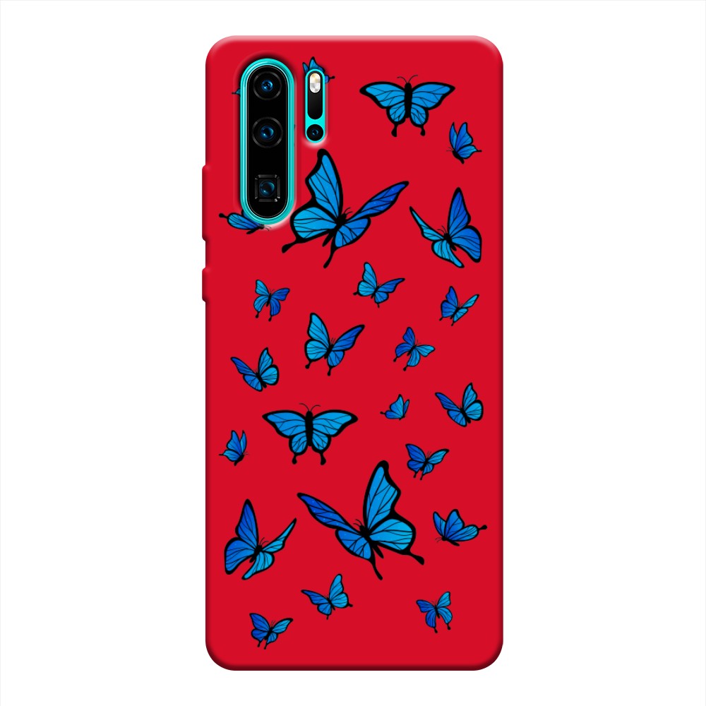 

Чехол Awog на Huawei P30 Pro "Синие бабочки", Разноцветный, 67653-1