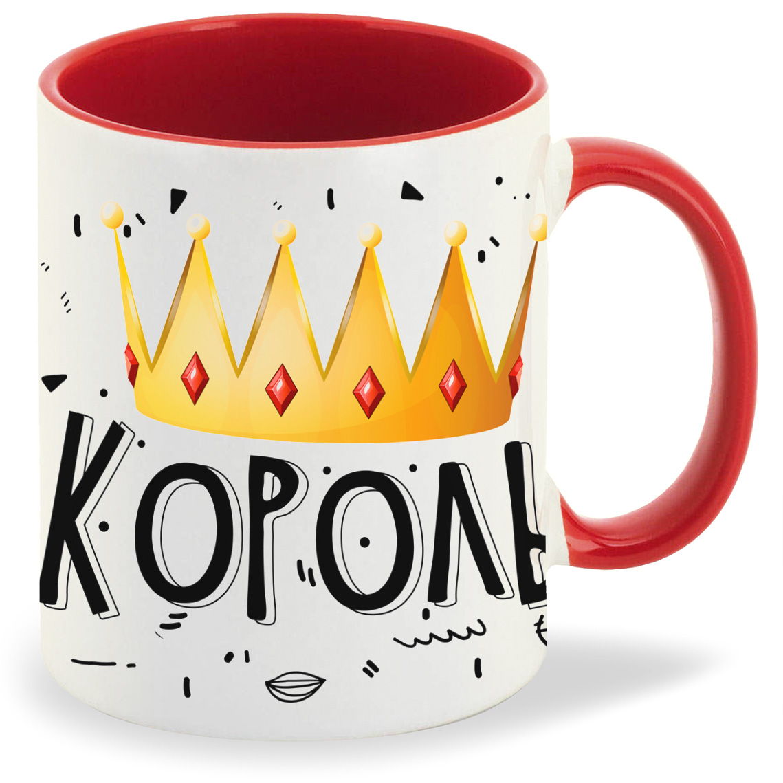 

Кружка CoolPodarok Король ее сердца, Король ее сердца