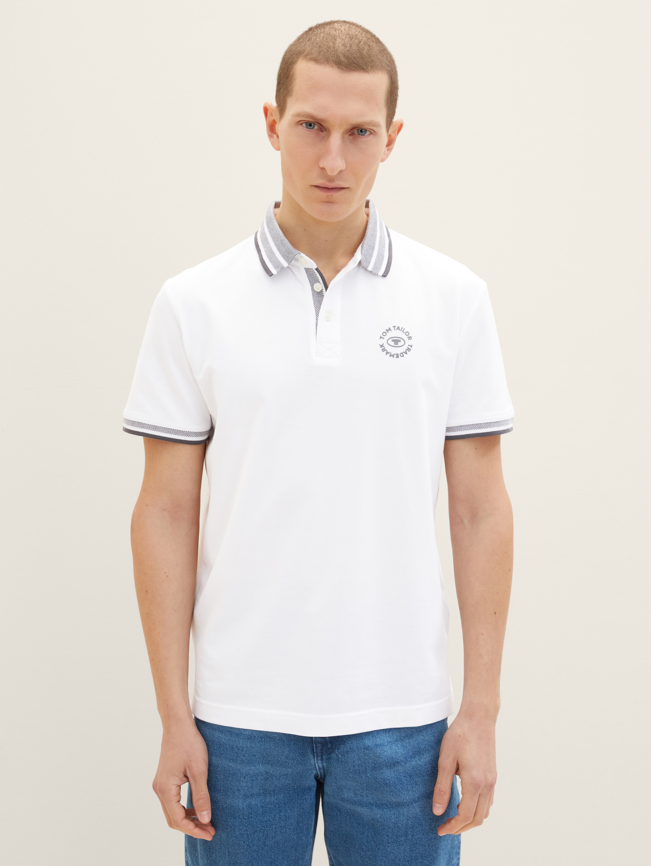 

Футболка мужская TOM TAILOR 1035575 белая 3XL, 1035575