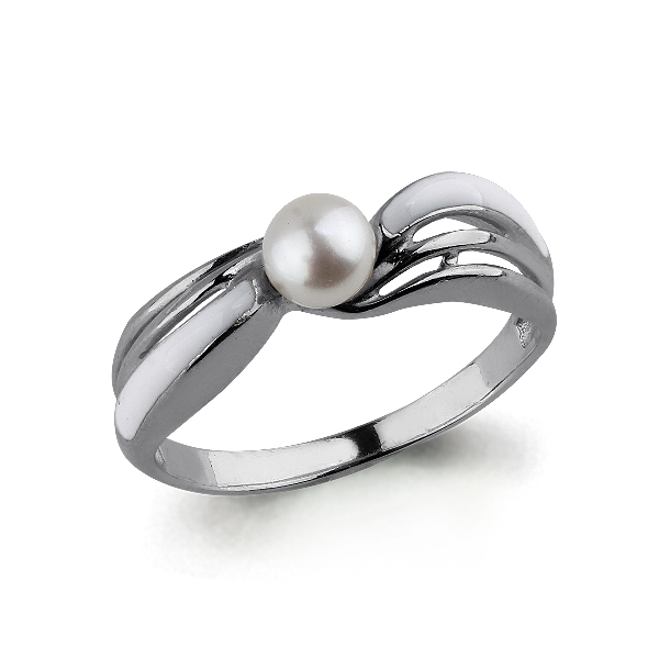 

Кольцо из серебра с жемчугом р. 17,5 Aquamarine 64290_925_р, 64290_925_р