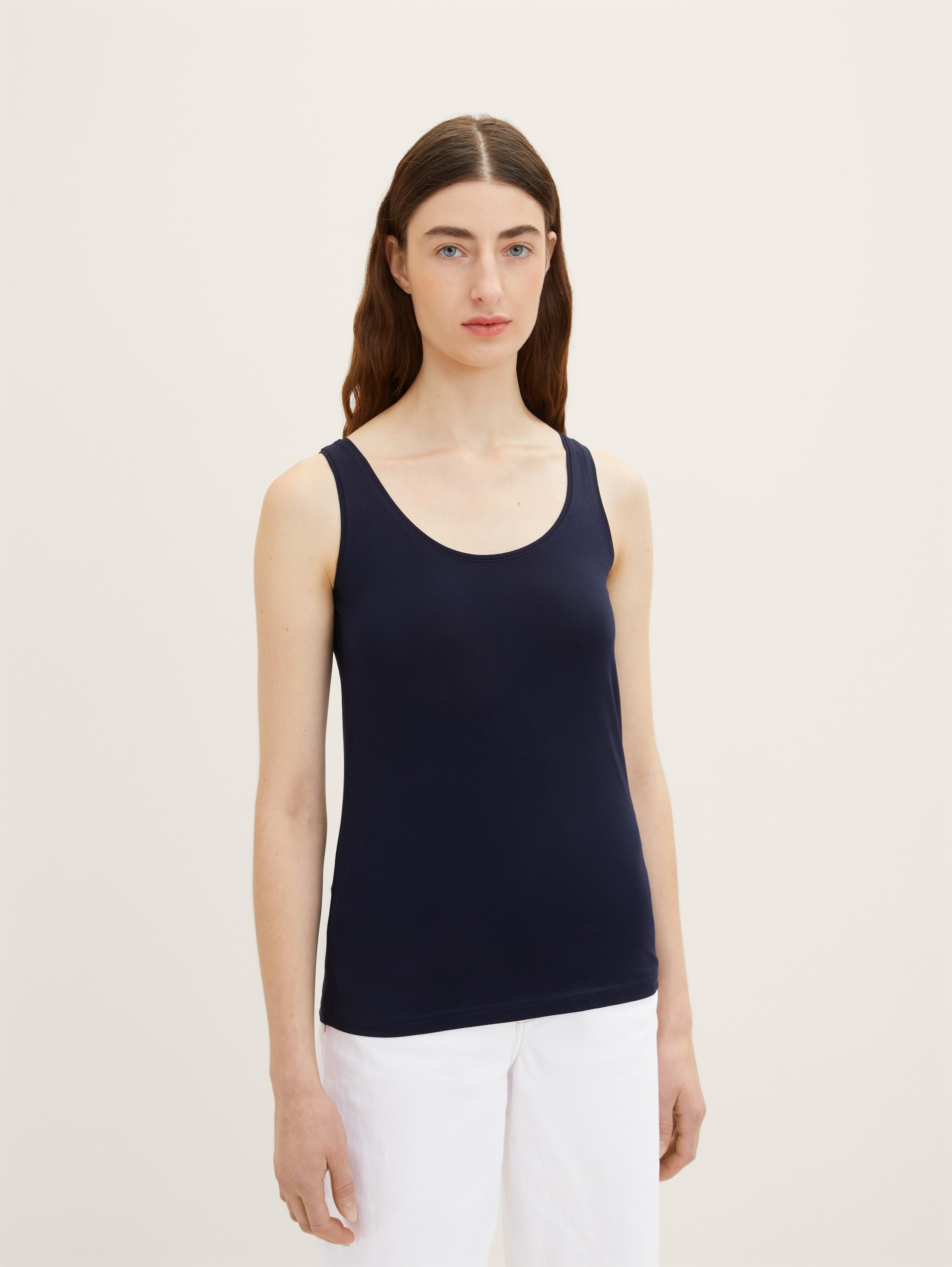 

Майка женская TOM TAILOR 1036260 синяя XL, Синий, 1036260