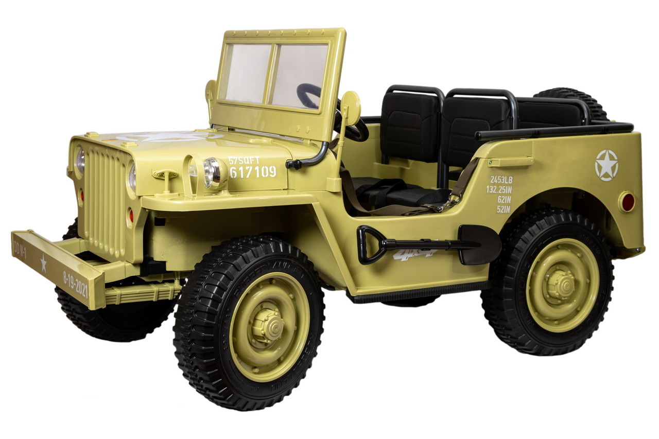 фото Детский электромобиль джип toyland jeep willys yke 4137 matcha