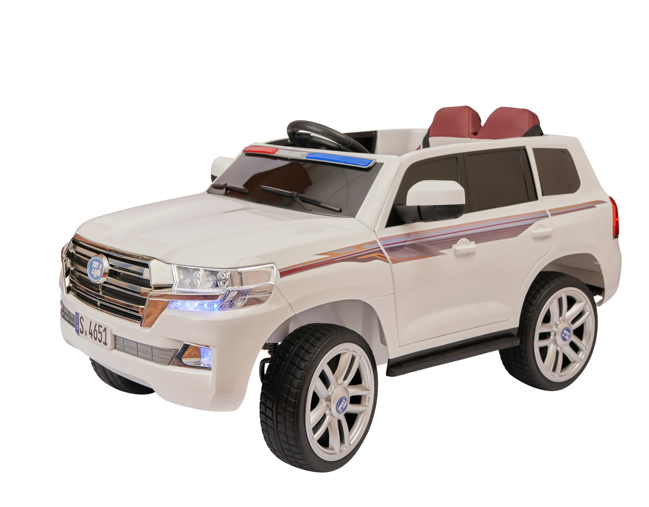 фото Детский электромобиль джип toyland land cruiser ybh4651 белый