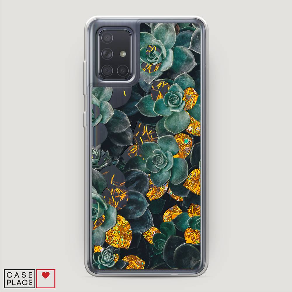 

Чехол Awog на Samsung Galaxy A71 4G "Сукуленты цветные", Разноцветный, 29090-1