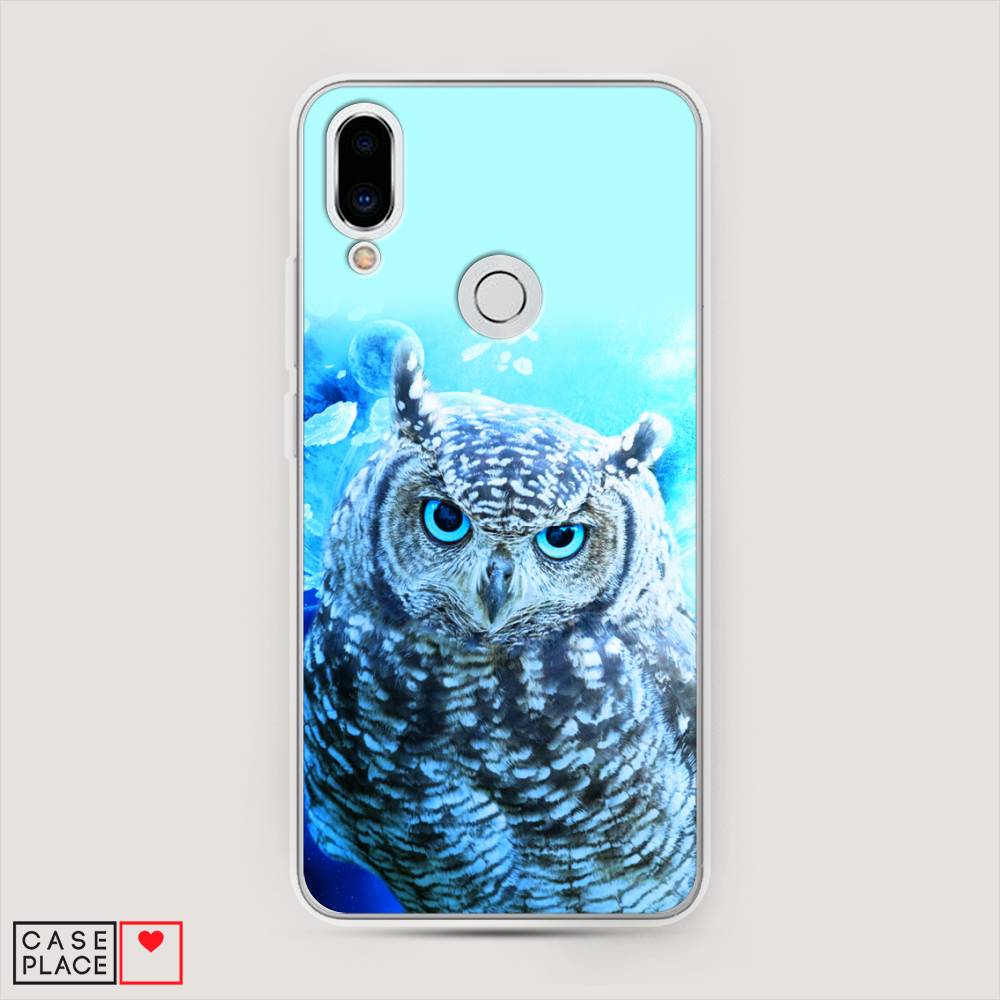 

Чехол Awog на Meizu Note 9 "Сова арт 7", Синий;голубой, 73350-1