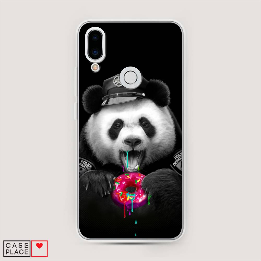 

Чехол Awog на Meizu Note 9 "Панда police", Черный;белый;розовый, 73350-2