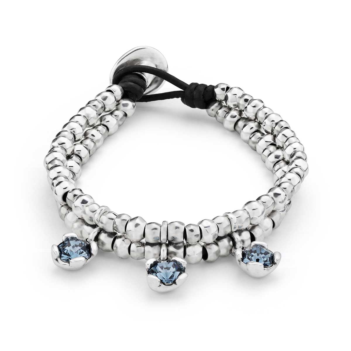 

Браслет из бижутерного сплава р. 15.5 UNOde50 PUL2386AZUMTL0M, кристалл, PUL2386AZUMTL