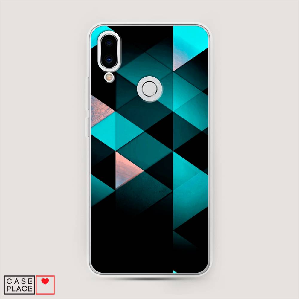 

Чехол Awog на Meizu Note 9 "Геометрия 16", Голубой;черный, 73350-3