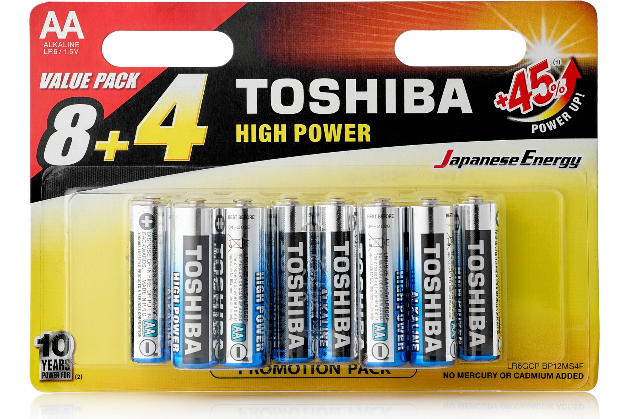 

Toshiba элемент питания алкалиновый LR6 12/card 3453