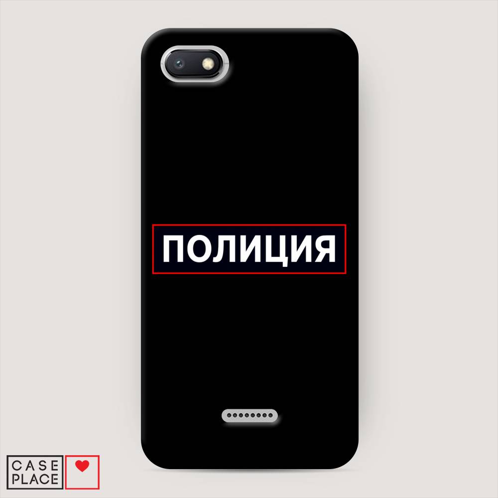 фото Пластиковый чехол "police logo" на xiaomi redmi 6a awog