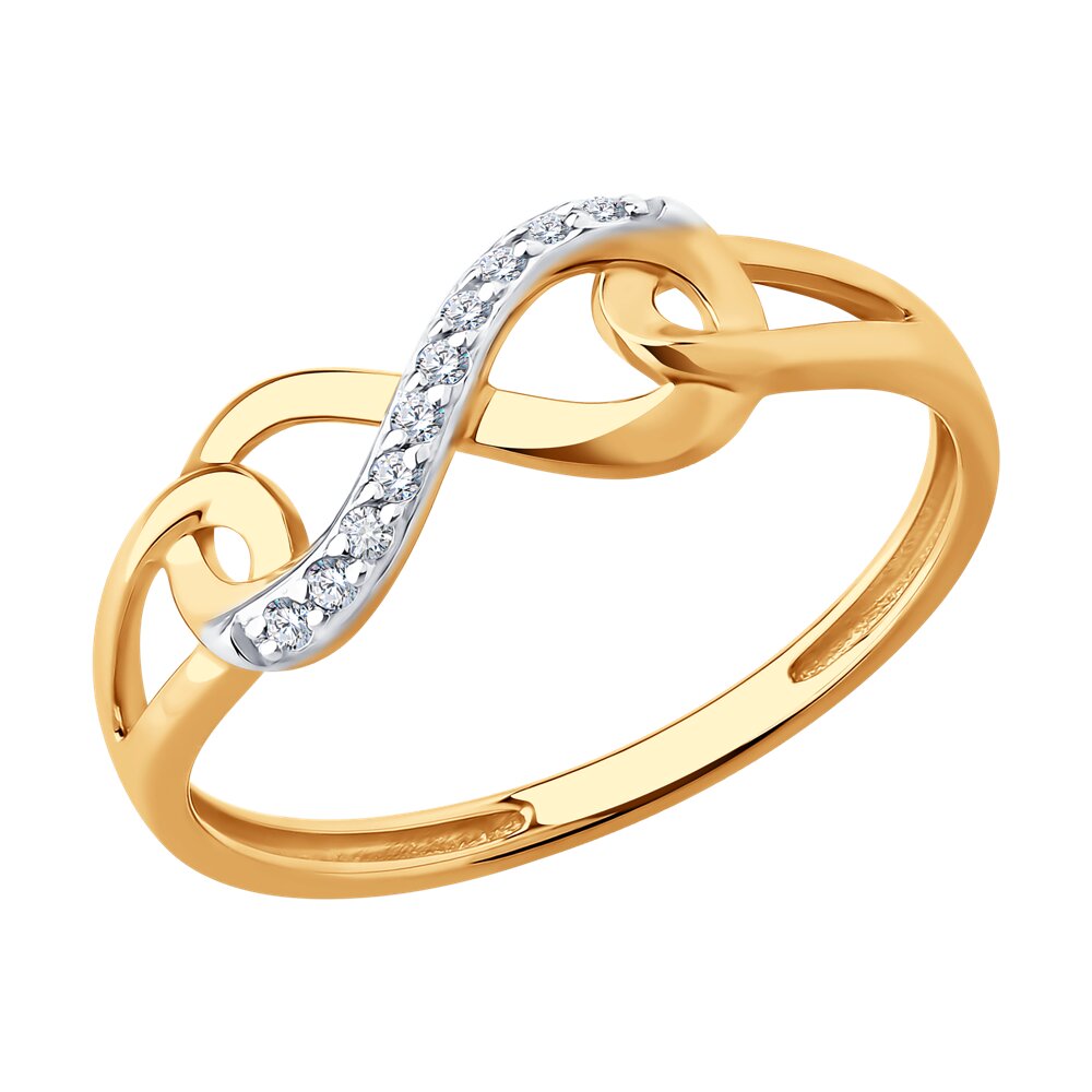 

Кольцо из золота р. 16 Diamant 51-110-02867-1, фианит, 51-110-02867-1