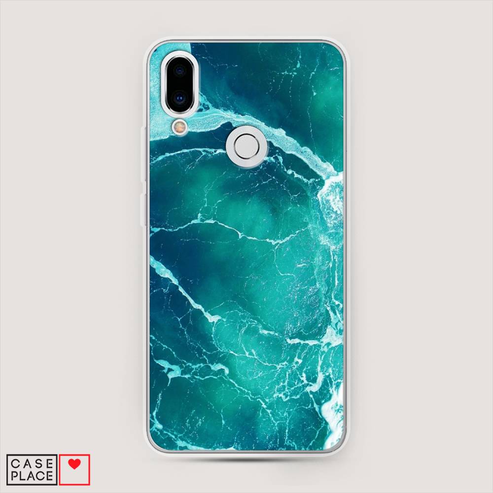 

Чехол Awog на Meizu Note 9 "Изумрудный океан", Голубой;синий, 73350-4