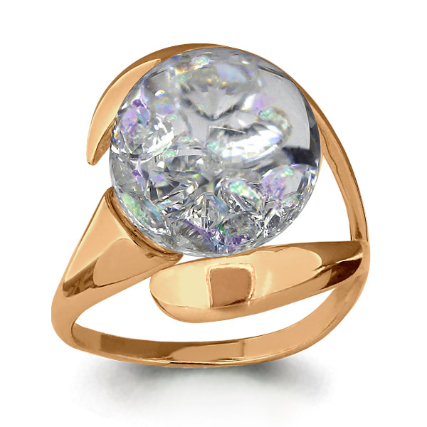 

Кольцо из серебра с фианитом р.  Aquamarine 64412П_925_з, 64412П_925_з