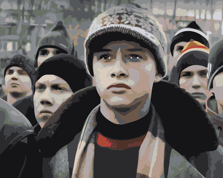 

Картина по номерам Цветное Сериал Слово пацана Кровь на асфальте