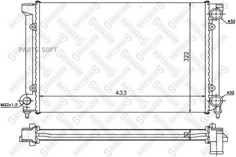 

STELLOX Радиатор STELLOX 1025049sx