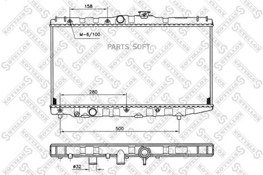 

STELLOX Радиатор STELLOX 1025110sx