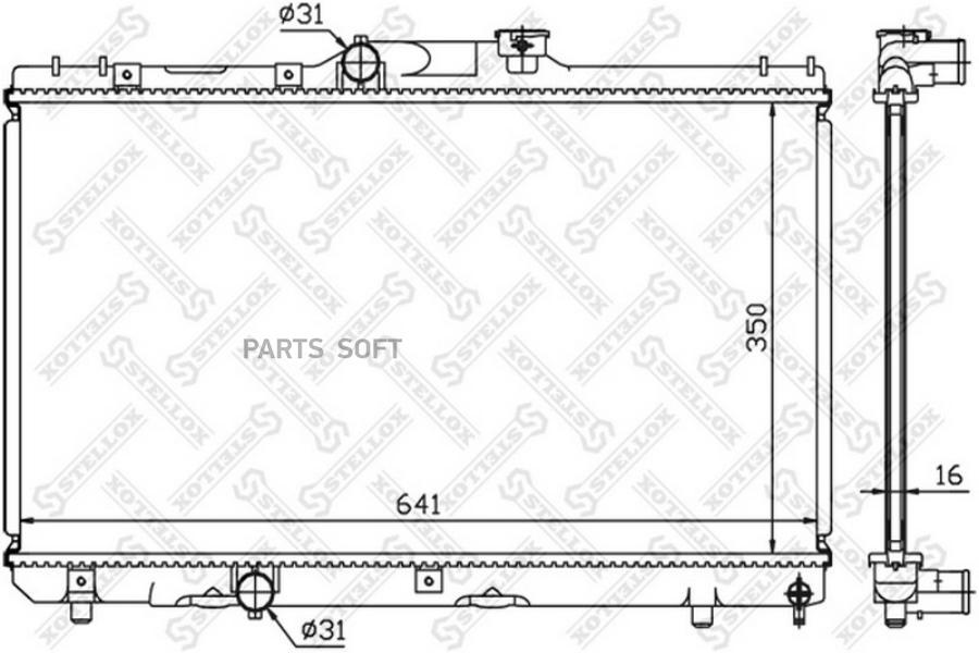 

STELLOX Радиатор STELLOX 1025114sx