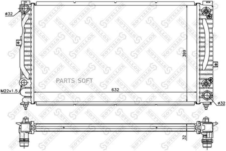 

STELLOX Радиатор STELLOX 1025139sx