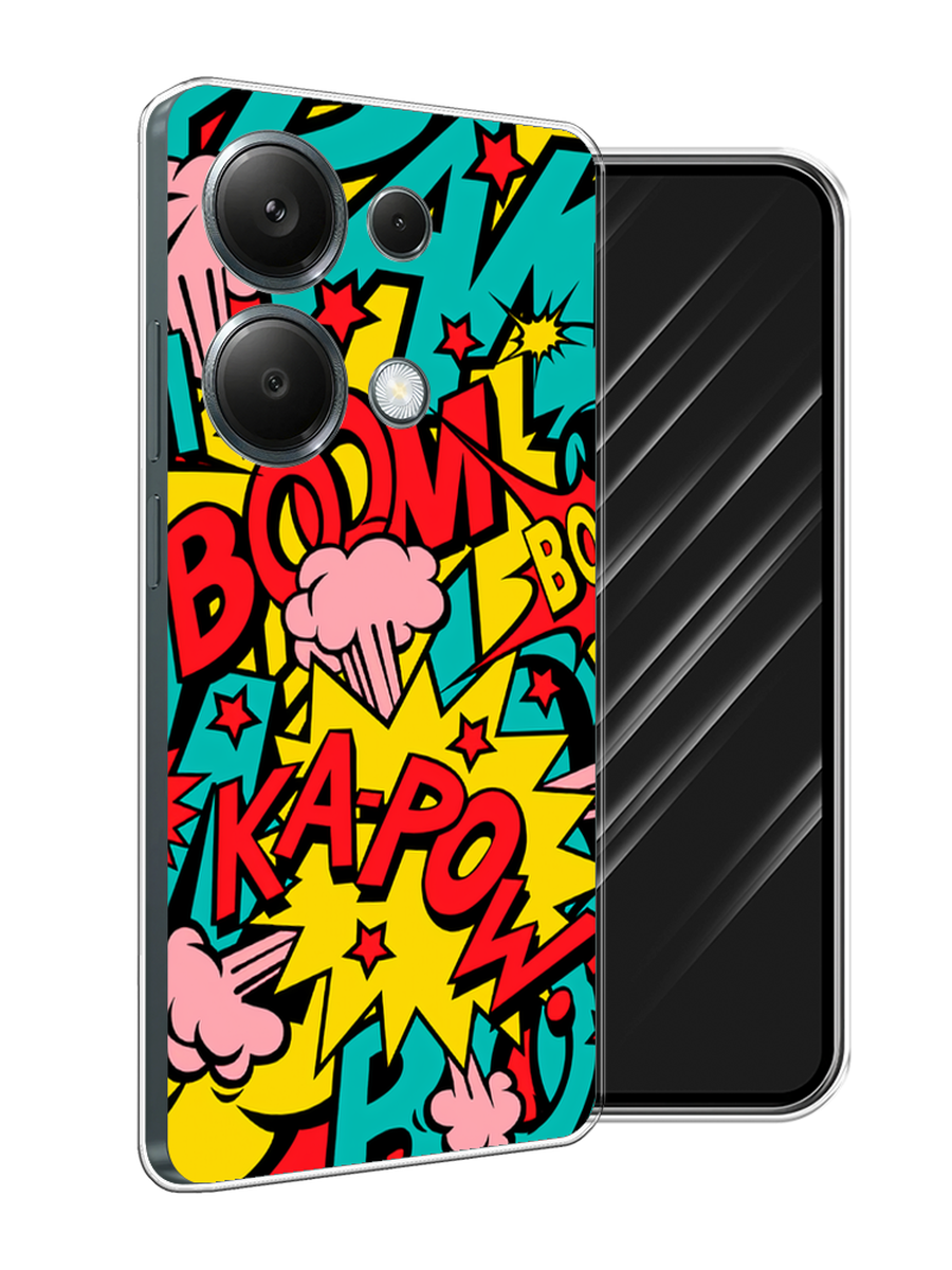 

Чехол Awog на Xiaomi Redmi Note 13 Pro 4G "Постер pop art", Бирюзовый;желтый;красный, 321650-1