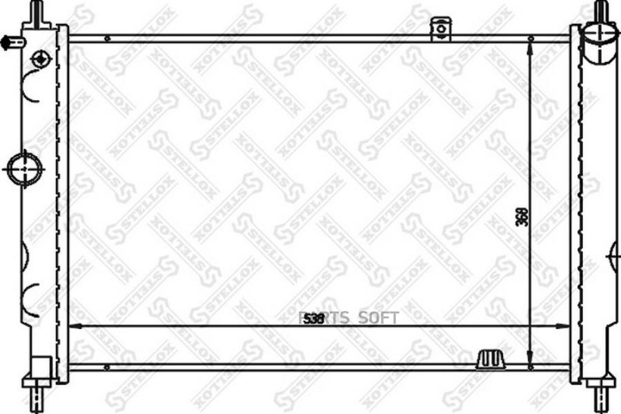 

STELLOX Радиатор STELLOX 1025224sx