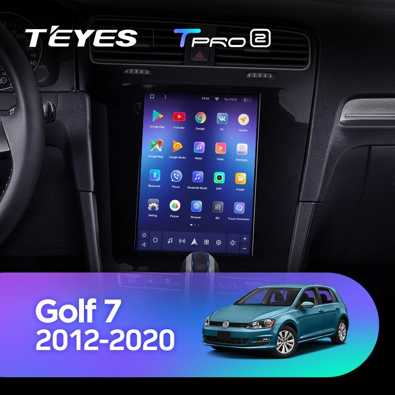 

Штатная магнитола Tesla style Teyes TPRO 2 4/64 Volkswagen Golf 7 2012-2020, TPRO2