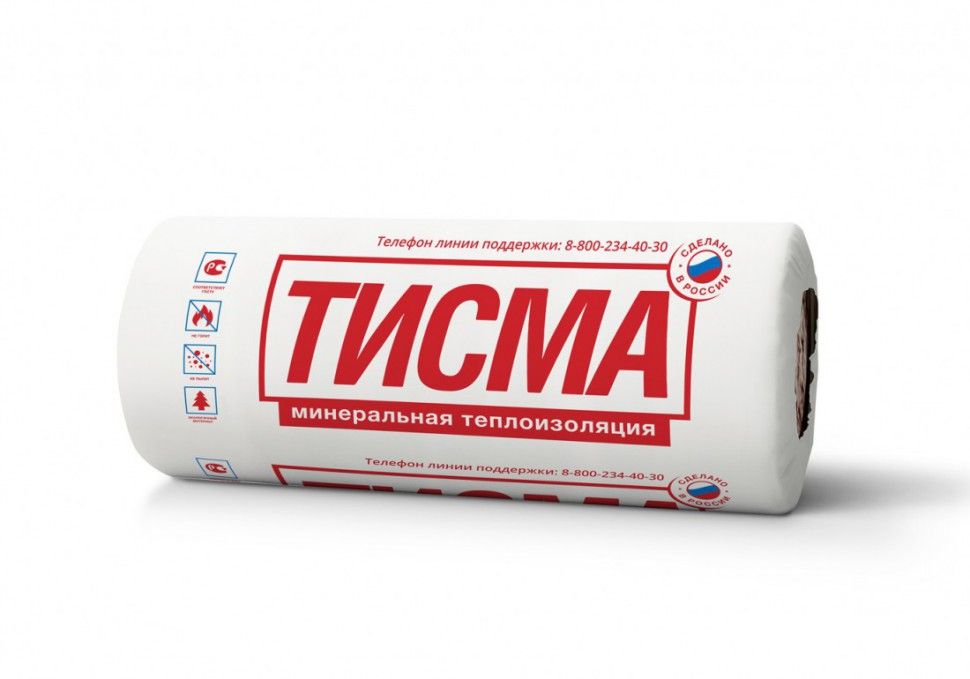 

ТИСМА Минеральная вата Knauf Insulation перекрытие R43MR TISMA 8300x1200x50x2