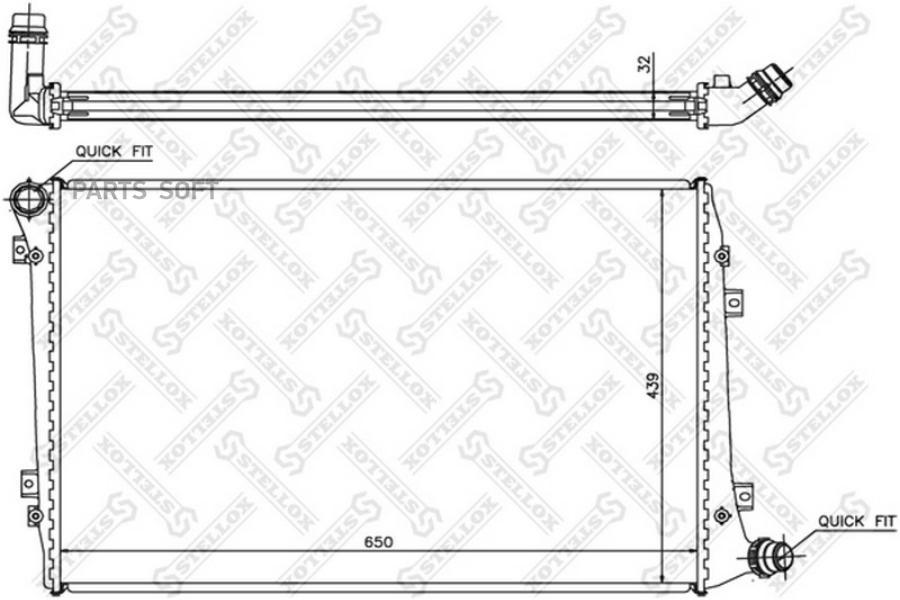 

STELLOX Радиатор STELLOX 1025286sx