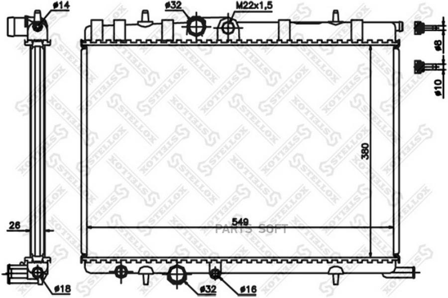 

STELLOX Радиатор STELLOX 1025354sx
