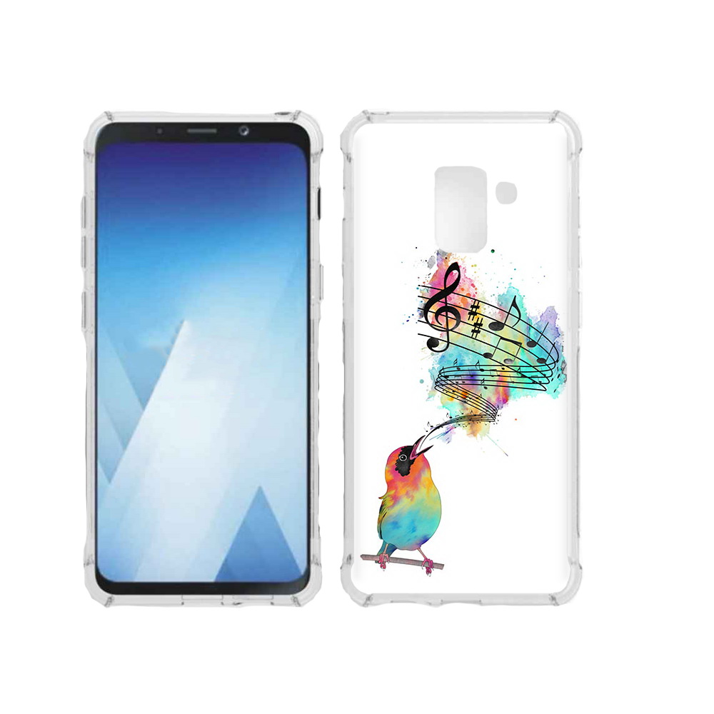 

Чехол MyPads Tocco для Samsung Galaxy A5 (2018) певчая птичка (PT95317.573.536), Прозрачный, Tocco