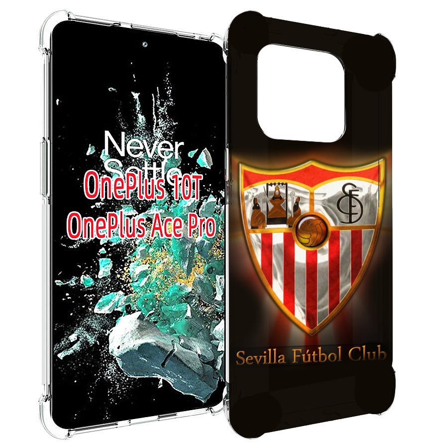 

Чехол MyPads фк севилья испания мужской для OnePlus 10T, Прозрачный, Tocco