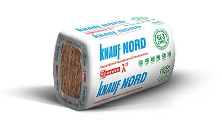 

Минеральная вата Knauf Insulation НОРД Аквастатик S33MR 1250x600x100x6, 0,45м³/уп