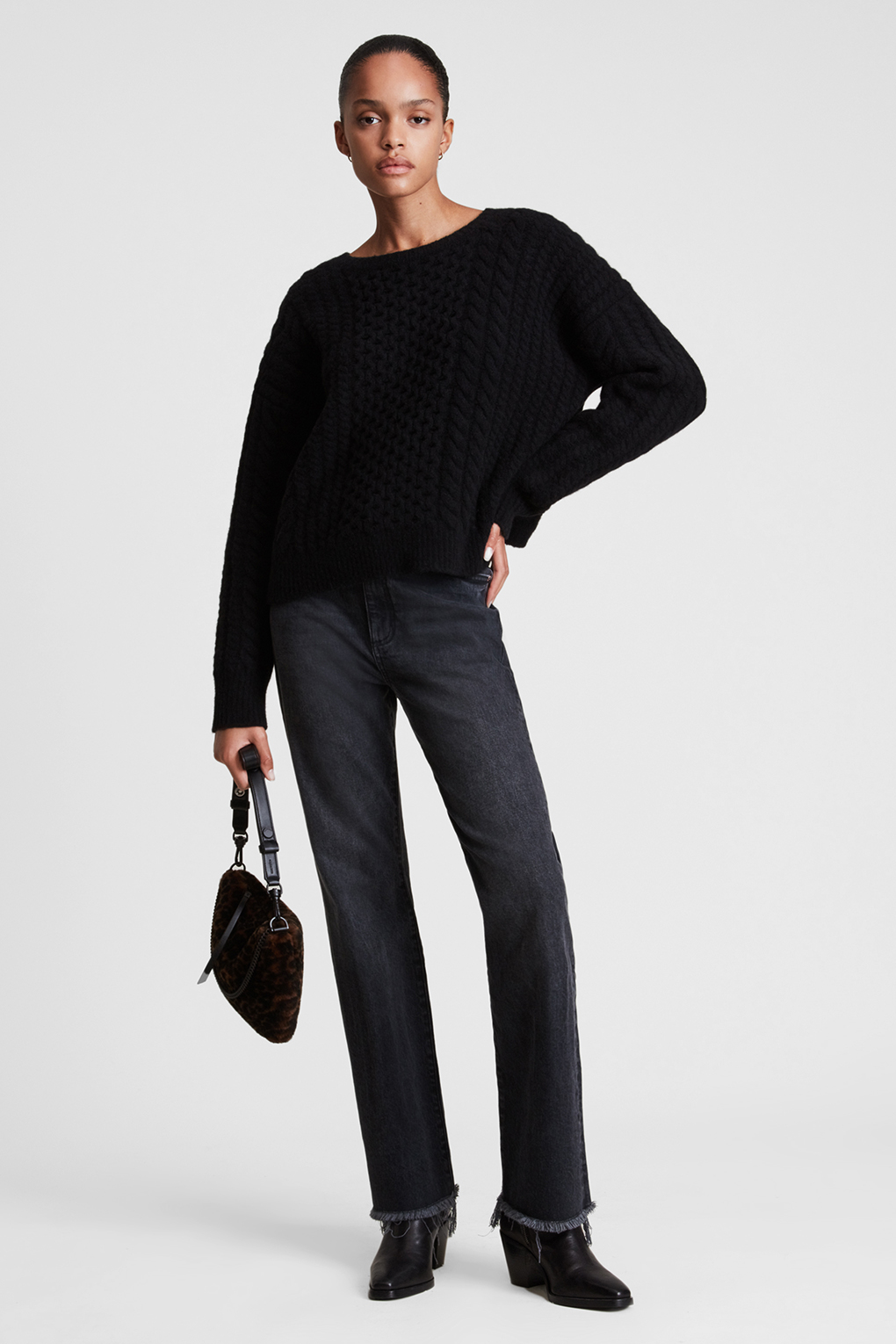 

Джемпер женский Allsaints WK097V черный L, WK097V