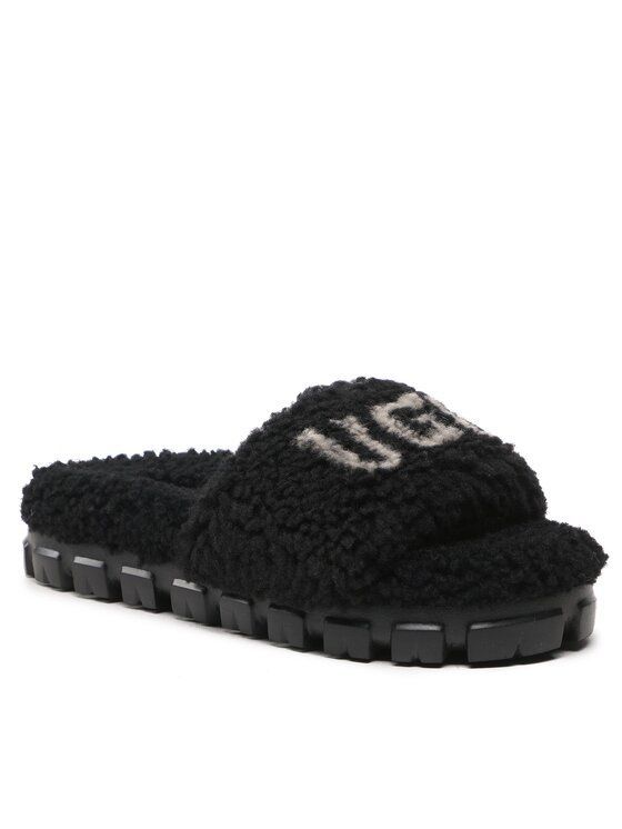 Тапочки женские UGG W Cozetta Curly Graphic 1132891 черные 38 EU