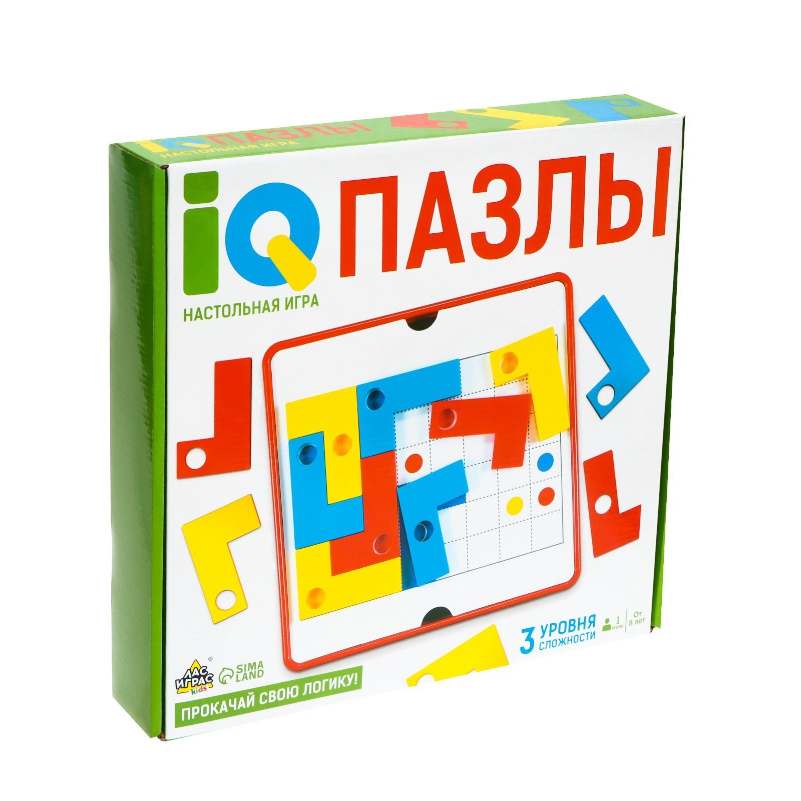 

Настольная игра Лас Играс "IQ Пазлы", на 1 игрока