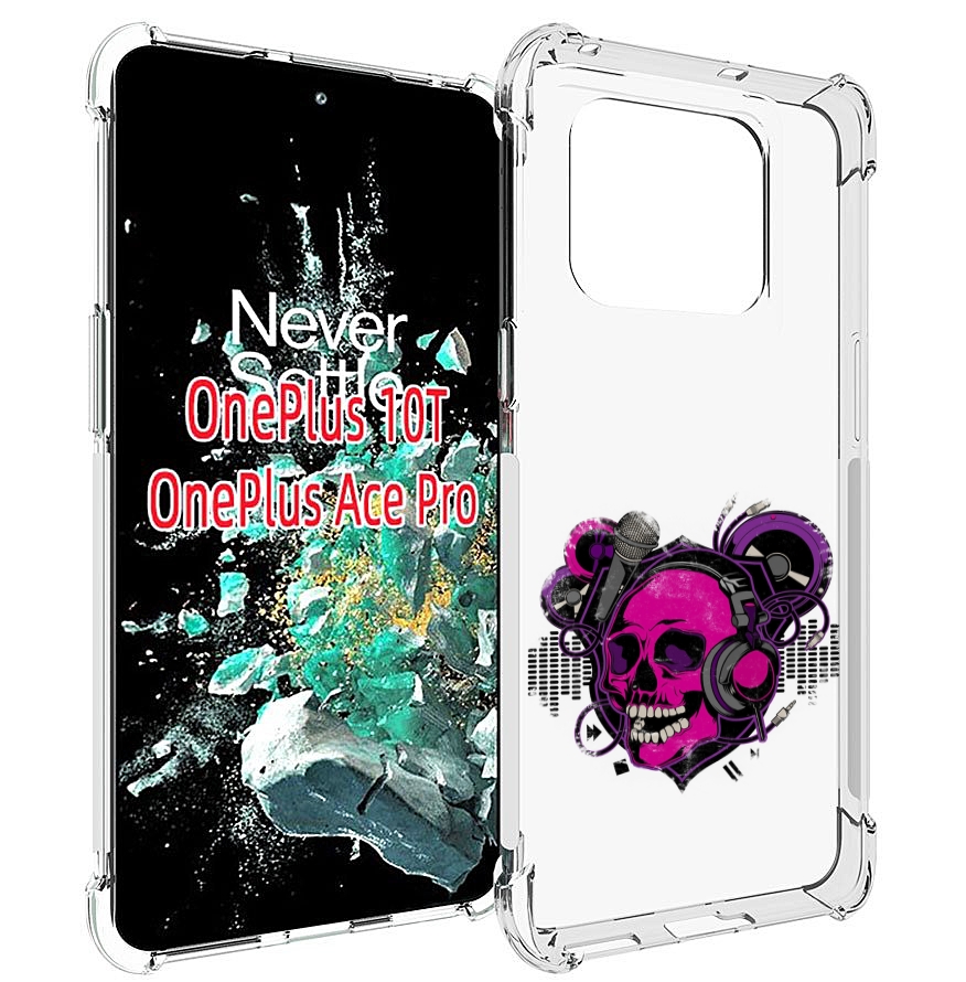 

Чехол MyPads череп 1 для OnePlus 10T, Прозрачный, Tocco