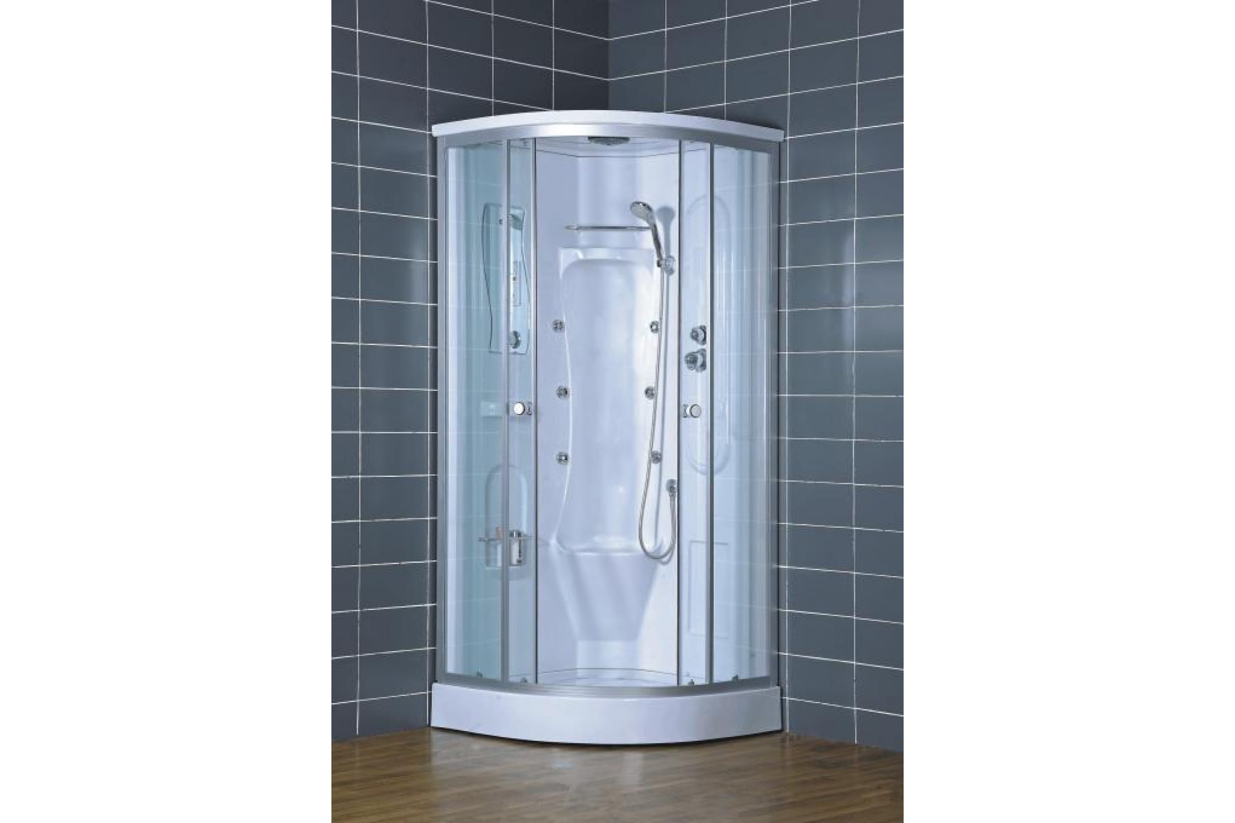 

Душевая кабина Loranto CS-005 M (8131) 90х90х220, поддон 15 см, верхний душ